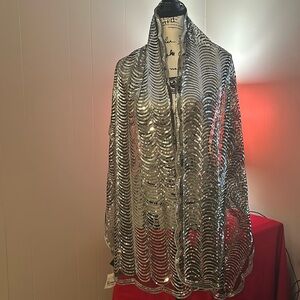 Wrap, Shawl sparkling Sequin